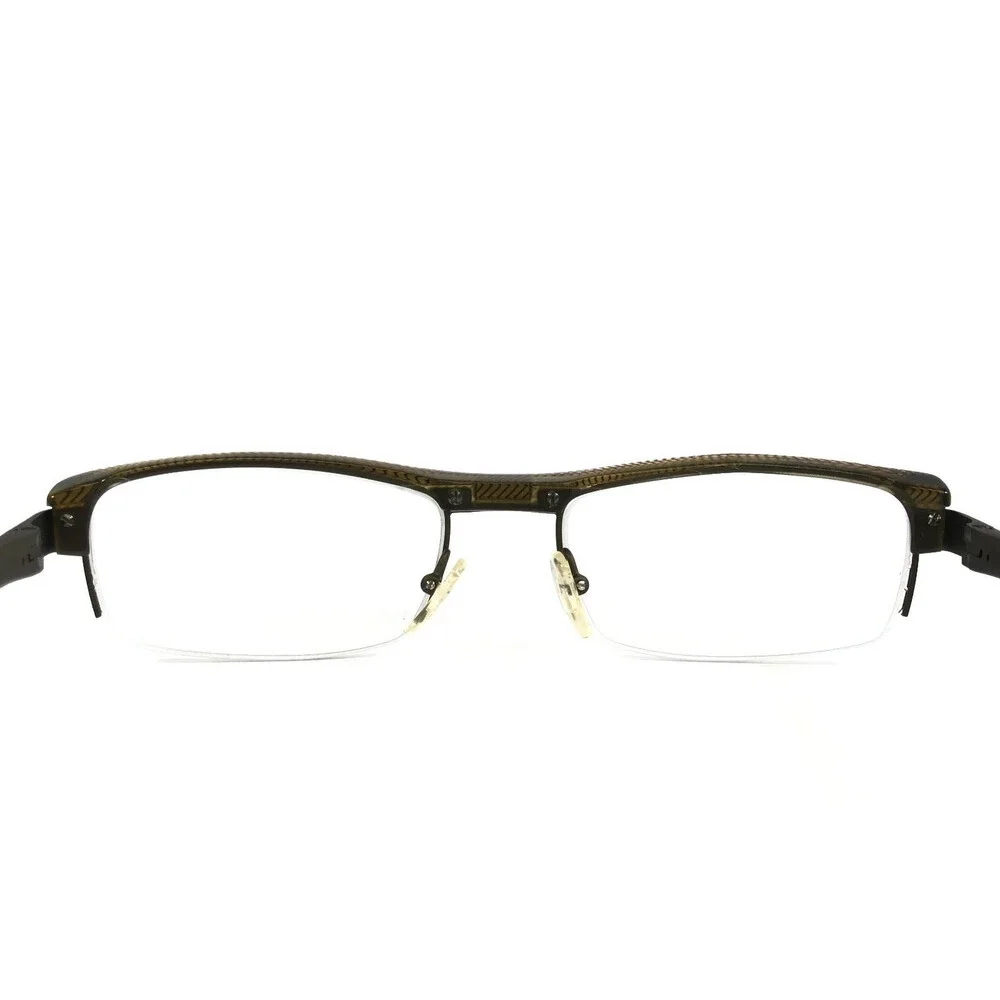 Jean Lafont Eyeglasses Frames BARYTON 427 Brown Rectangle Half Rim 55-19-144